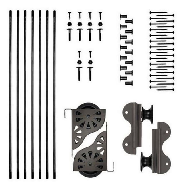 Rolling Hook Ladder Hardware Kit, Quiet Glide