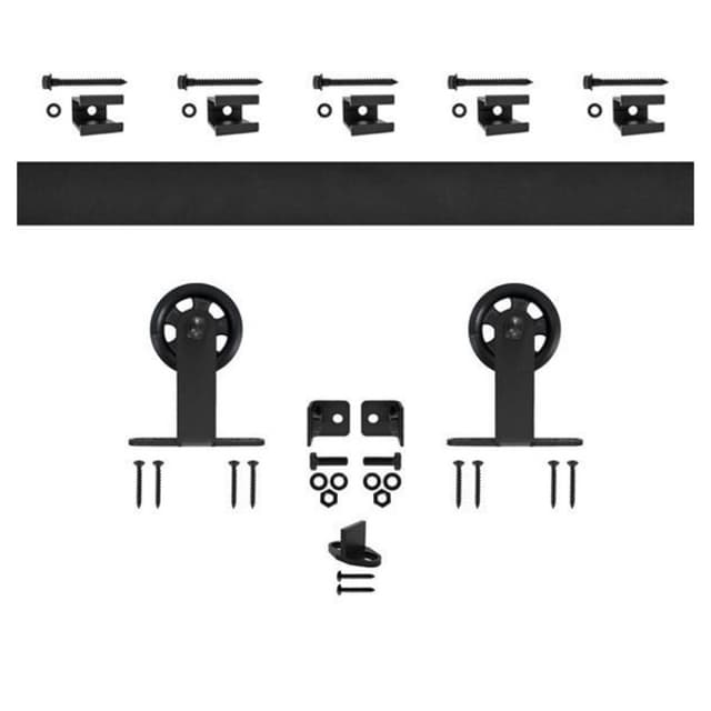 Top Mount Flat Rail Hardware kit with Rail, Quiet Glide