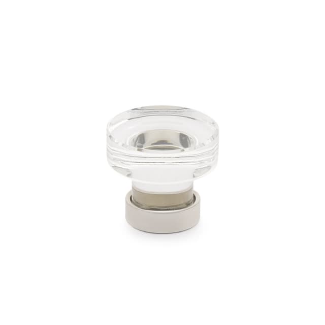 Emtek Grayson Glass Knob, 1-1/4" Diameter, Glass/Polished Nickel - 86569US14