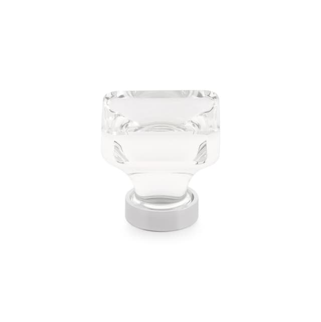 Emtek Lido Glass Knob, 1-3/8" Diameter, Glass/Polished Chrome - 86403US26