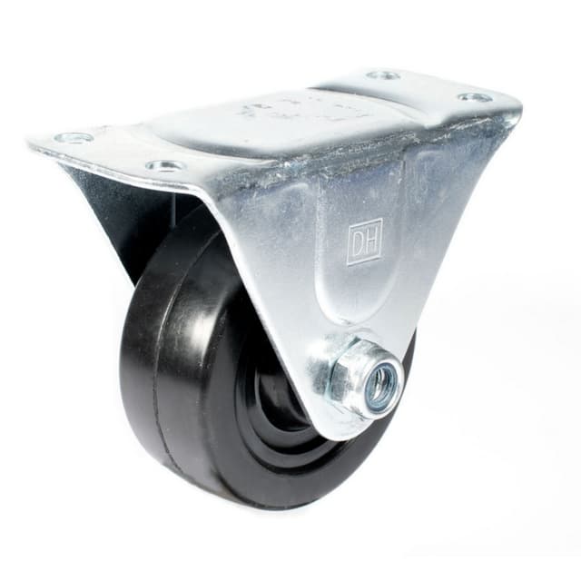 CGD Series Plate Mount Soft Rubber Rigid Caster, DH Casters