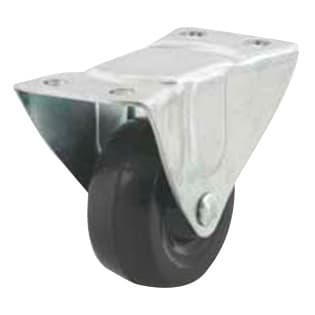 CGD Series Plate Mount Hard Rubber Rigid Caster, DH Casters