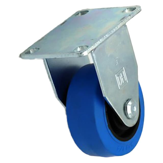 CLM Series Plate Mount Thermoplastic Rigid Caster, DH Casters