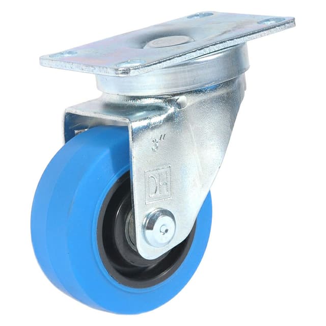 CLM Series Plate Mount Thermoplastic Caster, DH Casters
