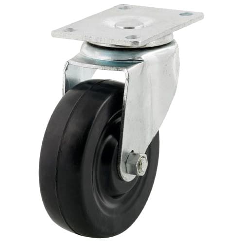 CLM Series Plate Mount Soft Rubber Caster, DH Casters