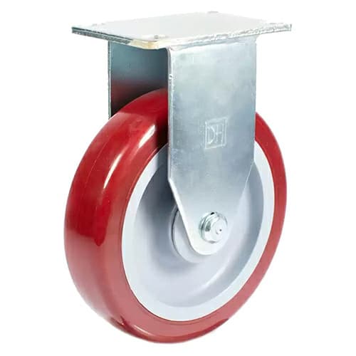 CLM Series Plate Mount Durapoly Rigid Caster, DH Casters