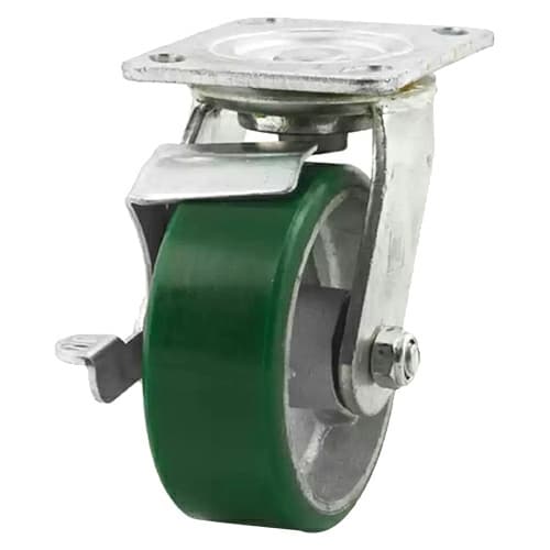 CMH Series Plate Mount Polyurethane Swivel Caster, DH Casters