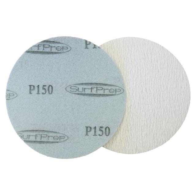 SurfPrep 5" No Hole Hook and Loop Aluminum Oxide Film Sanding Discs