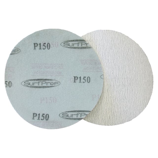SurfPrep 6" No Hole Hook and Loop Aluminum Oxide Film Sanding Discs