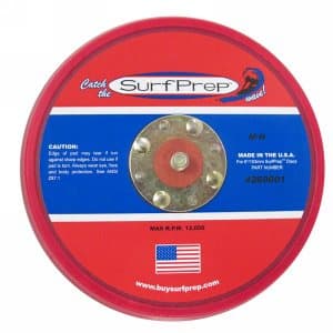Replacement Pad, 6" Round, No-Hole PSA, SurfPrep