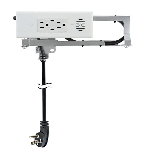 Blade Compact Vanity Outlet, 15 Amp, (2) 30W USB-C & (2) AC, Docking Drawer