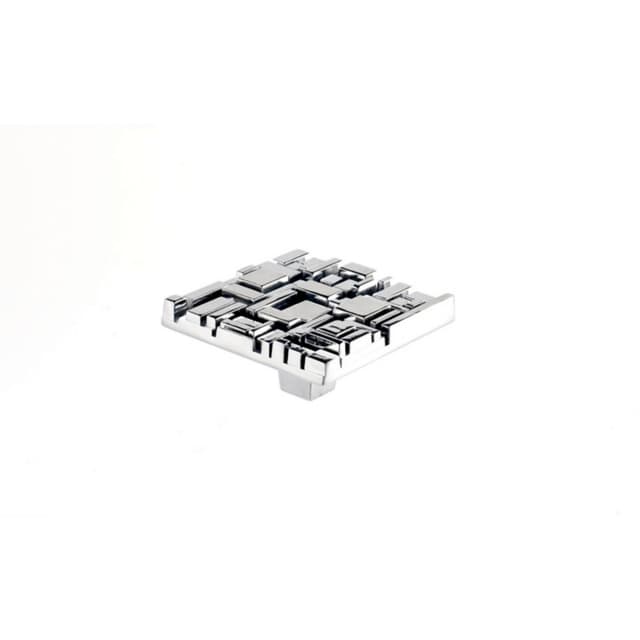 Du Verre Offset Series Polished Chrome Knob, DVOF02-PC