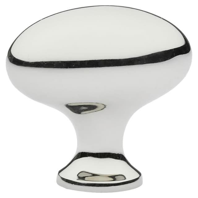 Emtek Traditional Egg Knob, 1-1/4" Diameter, Unlacquered Brass - 86016US3NL