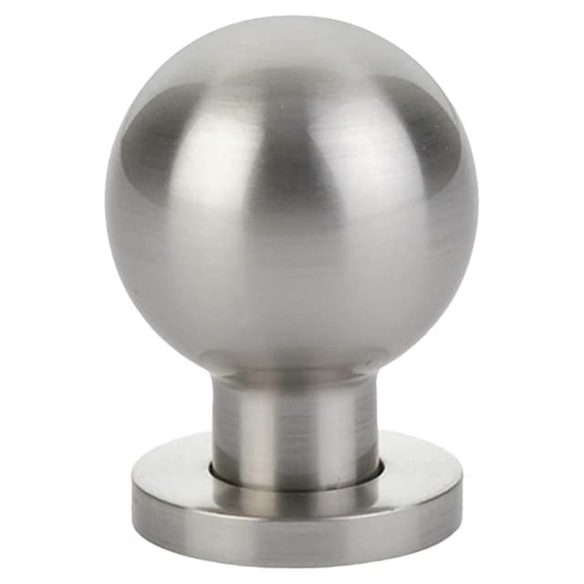 Emtek Contemporary Globe Knob, 1-1/8" Diameter, Unlacquered Brass - 86152US3NL