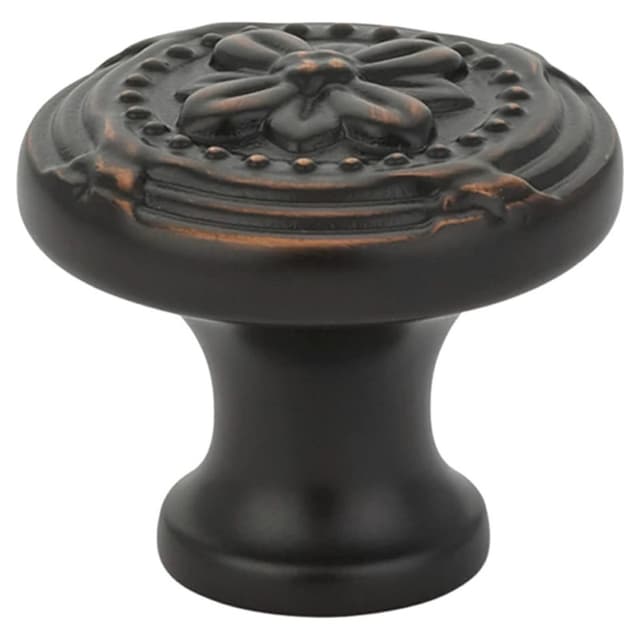 Emtek Ribbon & Reed Knob, 1-3/4" Diameter, Unlacquered Brass - 86278US3NL