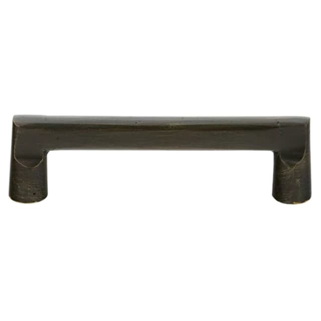 Emtek Sandcast Bronze Rail Pull, 6"CC, Medium Bronze Patina - 86335MB