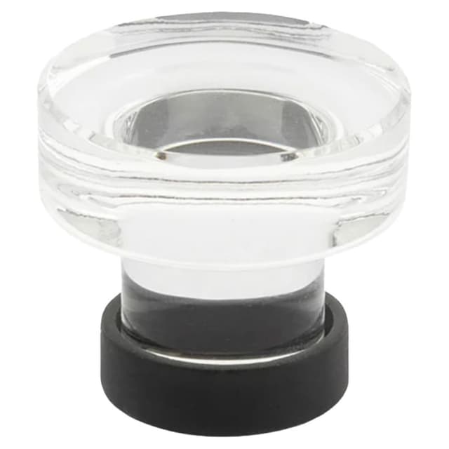 Emtek Grayson Glass Knob, 1-3/4" Diameter, Glass/Satin Nickel - 86570US15