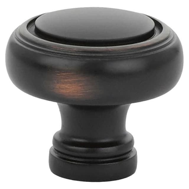 Emtek Traditional Norwich Knob, 1-1/4" Diameter, Unlacquered Brass - 86610US3NL