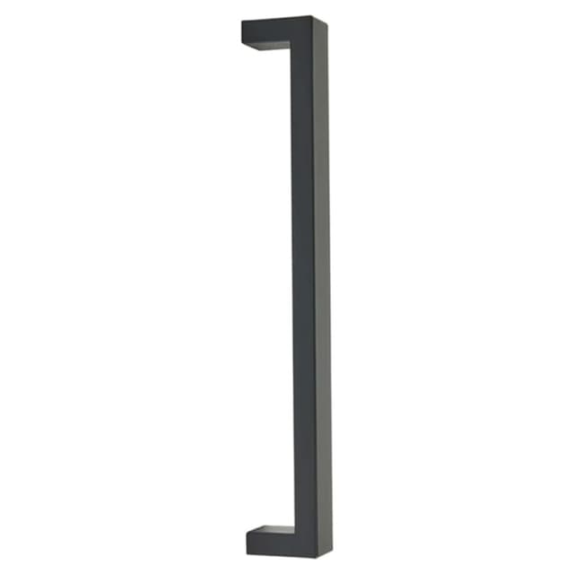 Emtek Modern Rectangular Keaton Appliance Pull, 18"CC, Flat Black - 86722US19