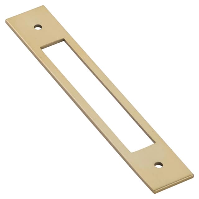 Emtek Modern Backplate for Pull, 5"CC, Satin Brass - 86923US4
