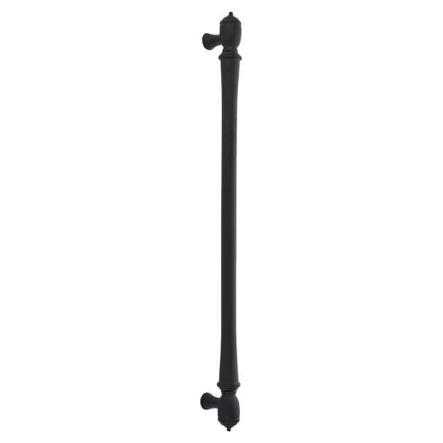 Emtek Spindle Cabinet Appliance Pull, Back-to-Back Mount, 18"CC, Flat Black - BTB86344US19