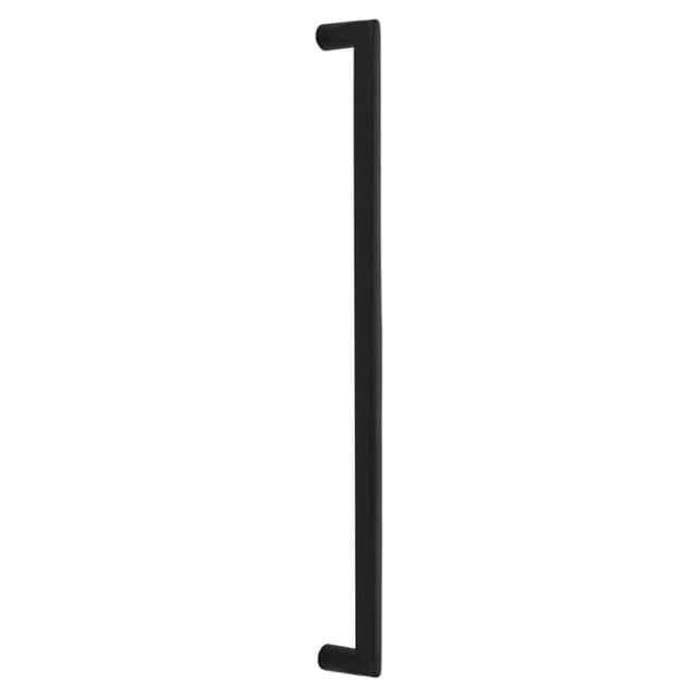 Emtek Sandcast Bronze Rail Cabinet Appliance Pull, Back-to-Back Mount, 18"CC, Flat Black Bronze Patina - BTB86350FB