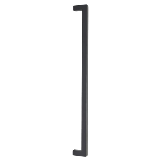 Emtek Rustic Modern Rectangular Cabinet Appliance Pull, Back-to-Back Mount, 18"CC, Flat Black Bronze Patina - BTB86675FB