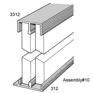 No. 10 Sliding Door Track Assembly, EPCO