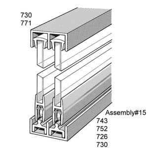 No. 15 Sliding Door Track Assembly, EPCO