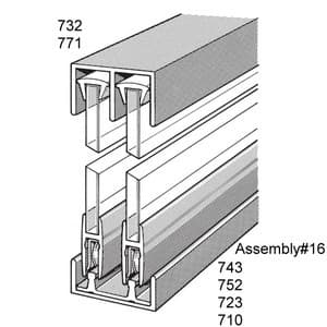 No. 16 Sliding Door Track Assembly, EPCO