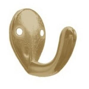 Coat and Hat Hook, 1-1/4 in (32 mm) Length - Antique Brass, Epco | CH201-ZAB-2