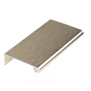 EPCO Edge Series 2" (51 mm) Center to Center Anodized Stainless Steel Tab Pull, - DP41-SS-4