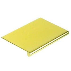 EPCO Edge Series 3" (76 mm) Length Anodized Polished Brass Tab Pull, - DP42-PB-3