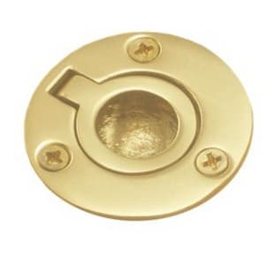 EPCO 1" (25 mm) Length Polished Brass Ring Pull, - DP424-PB