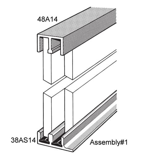 No. 1 Sliding Door Track Assembly, EPCO
