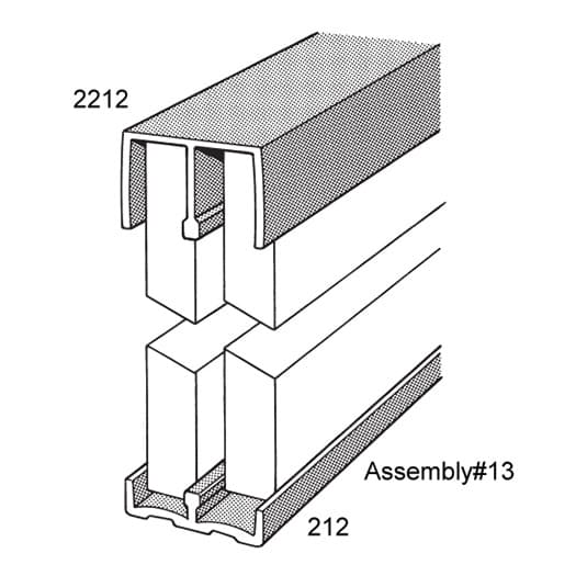 No. 13 Sliding Door Track Assembly, EPCO