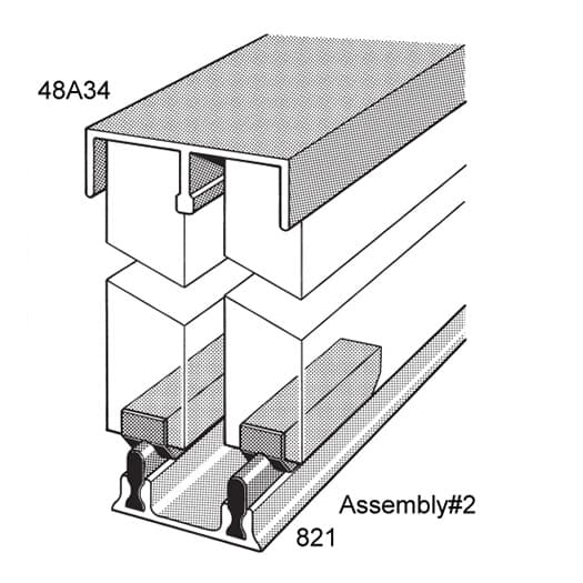 No. 2 Sliding Door Track Assembly, EPCO