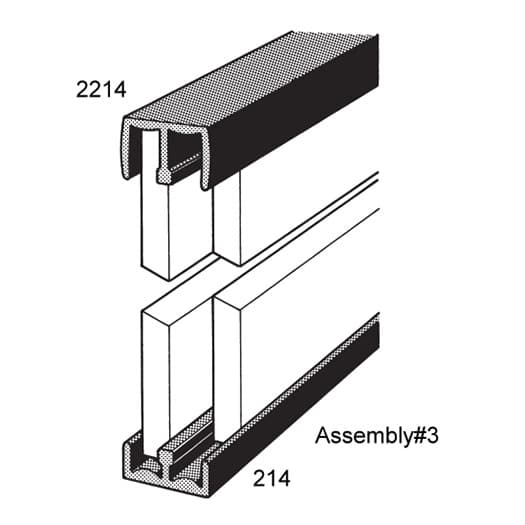 No. 3 Plastic Door Track Assembly, EPCO