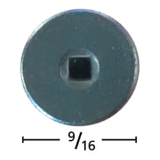 Fastcap #10 Flat Head Powerhead Screw Square Drive - Type 17 Auger Point Coarse Thread Black