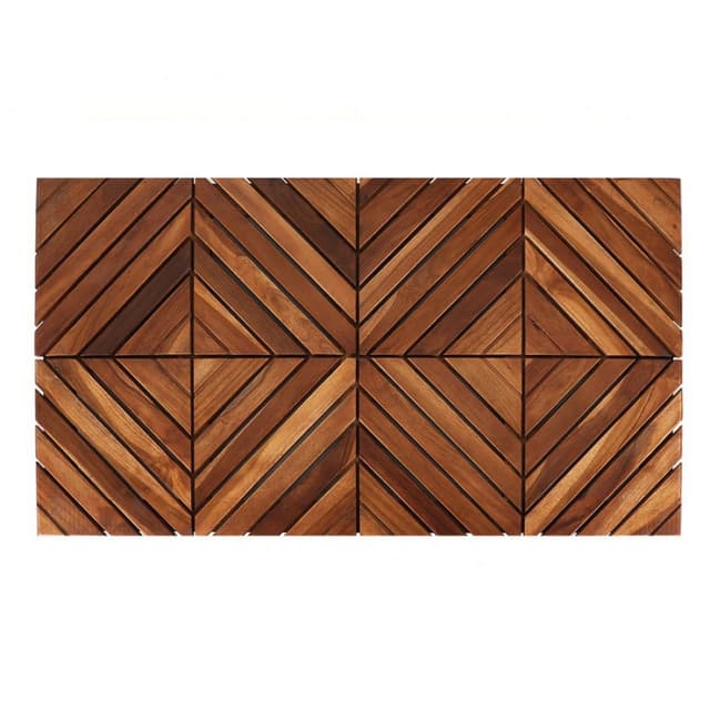 Baro Teak Shower Mat, Federal Brace