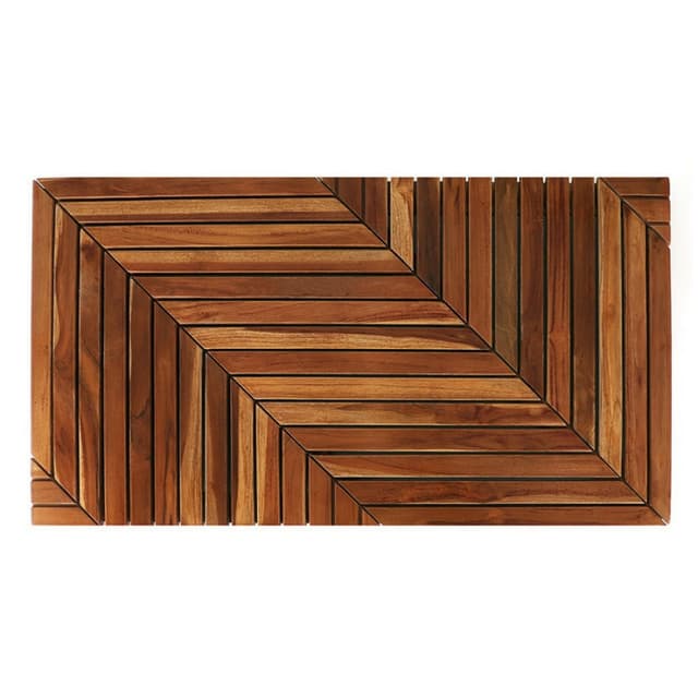 Bombora Teak Shower Mat, Federal Brace