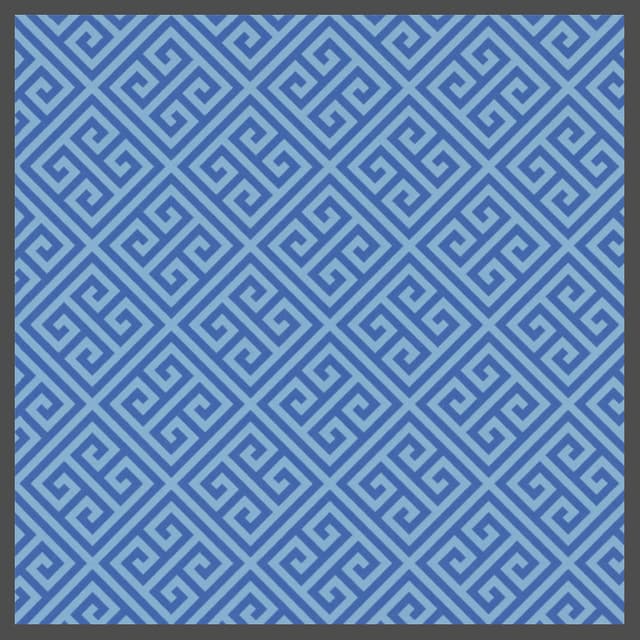 Formica High Pressure Laminate, 9492 Blue Greek Key, Matte Finish