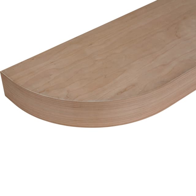 Wood Floating Shelves, D Curved, 10x24, Omega National