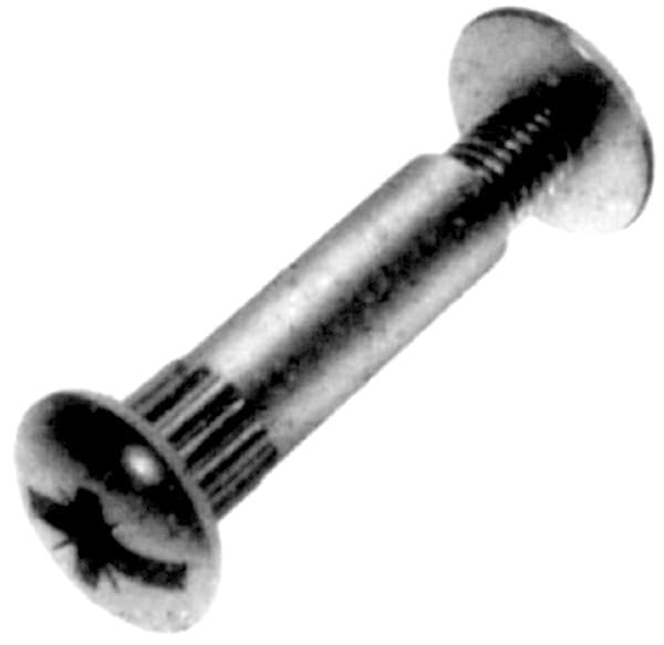 Atlantic Hardware M6-1-3/16 - 1-9/16" - Fine Thread Nickel, KD555NP-31 - 100/Box