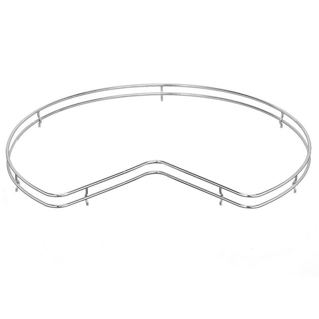 Kidney Shaped Lazy Susan Chrome Fence Railing