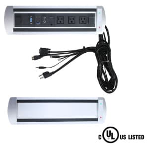 Recess Mounted Pivoting Outlet Data Strip