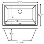Vitreous China 108 Series Sink, Karran