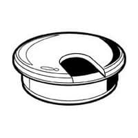 Hardware Concepts Economy Round Two Piece, Plastic Wire Grommets