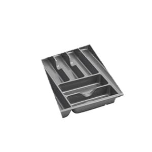 GCT Series Silver Plastic Cutlery Drawer Insert, Rev-A-Shelf