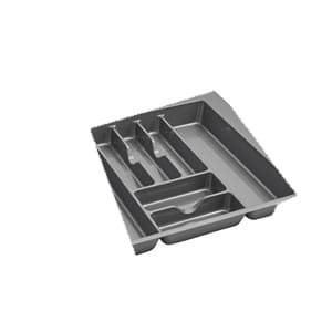 GCT Series Silver Plastic Cutlery Drawer Insert, Rev-A-Shelf